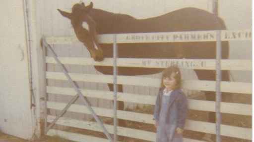Amanda and Championship Thoroughbred Hi-Mandy. They beat us both into submission.