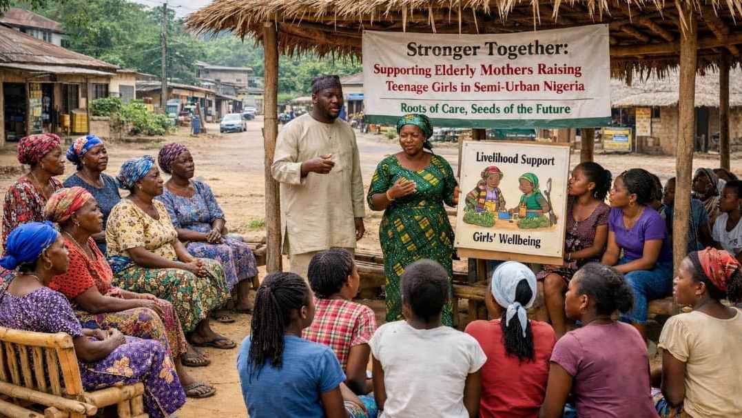 Group of women and teenagers coming together to be empowered 