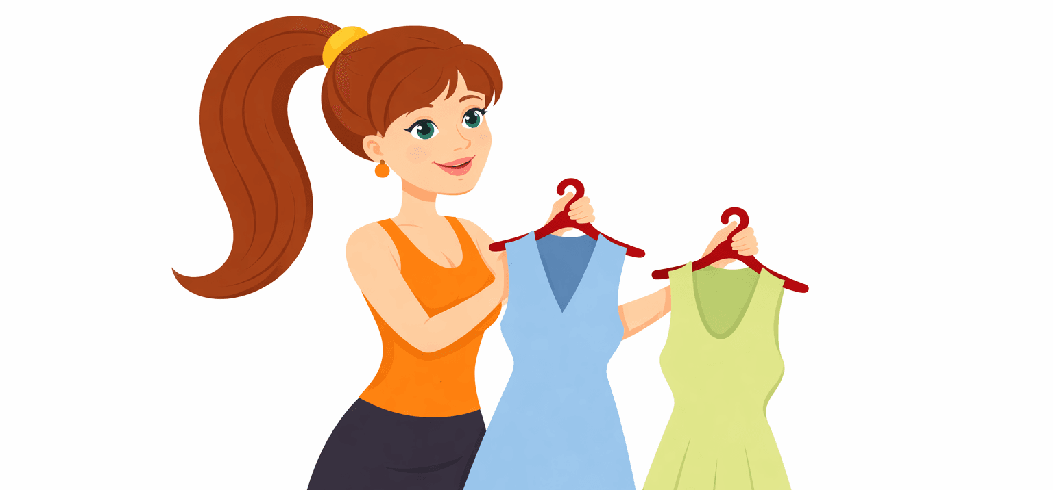 This photo represents a symbol of women to choose their desired cocolor freely.