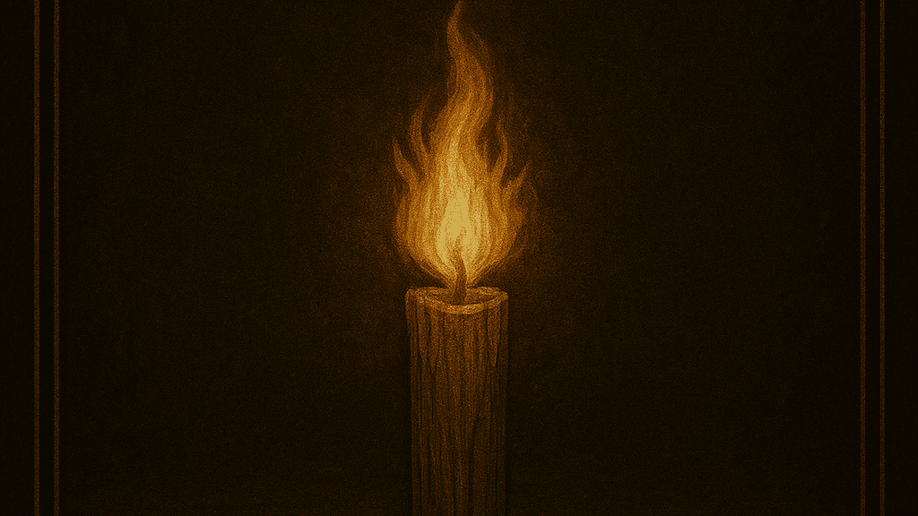 a candle burn